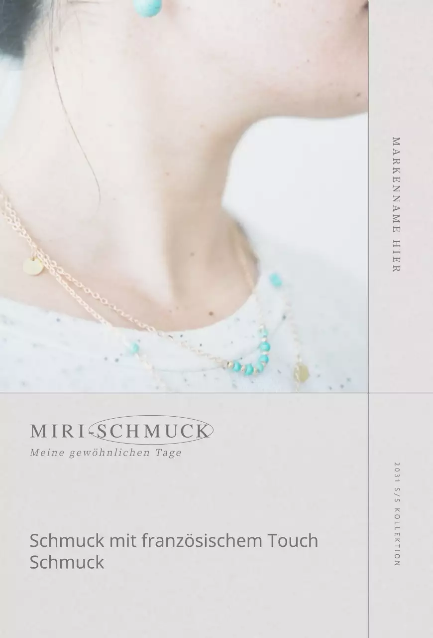 Ein sentimentales Schmuckgeschäft in Warm Grey