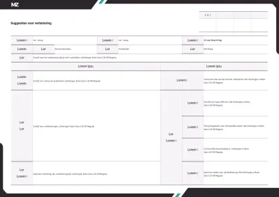 Een strak, diagonaal concept in zwart en mint.
