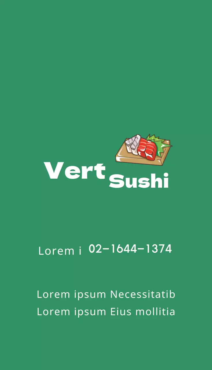 Sushi vert