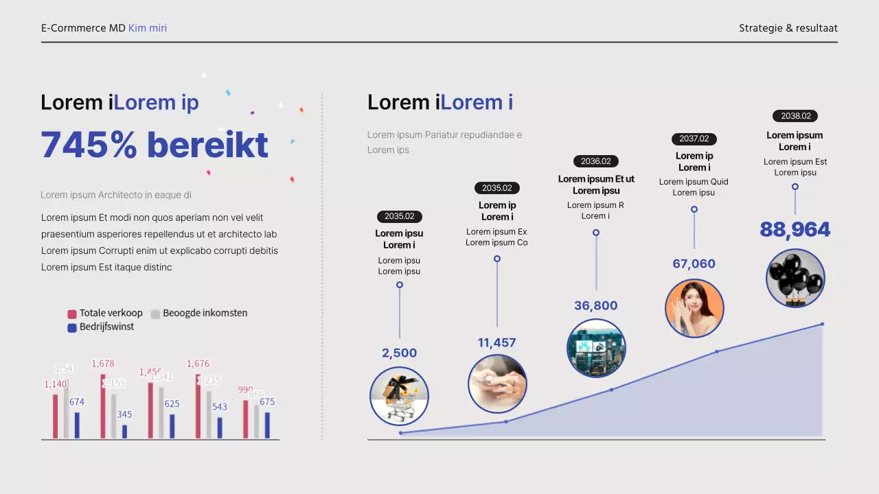 Eenvoudige, professionele portfolio-cv in lichtblauw en lichtgeel