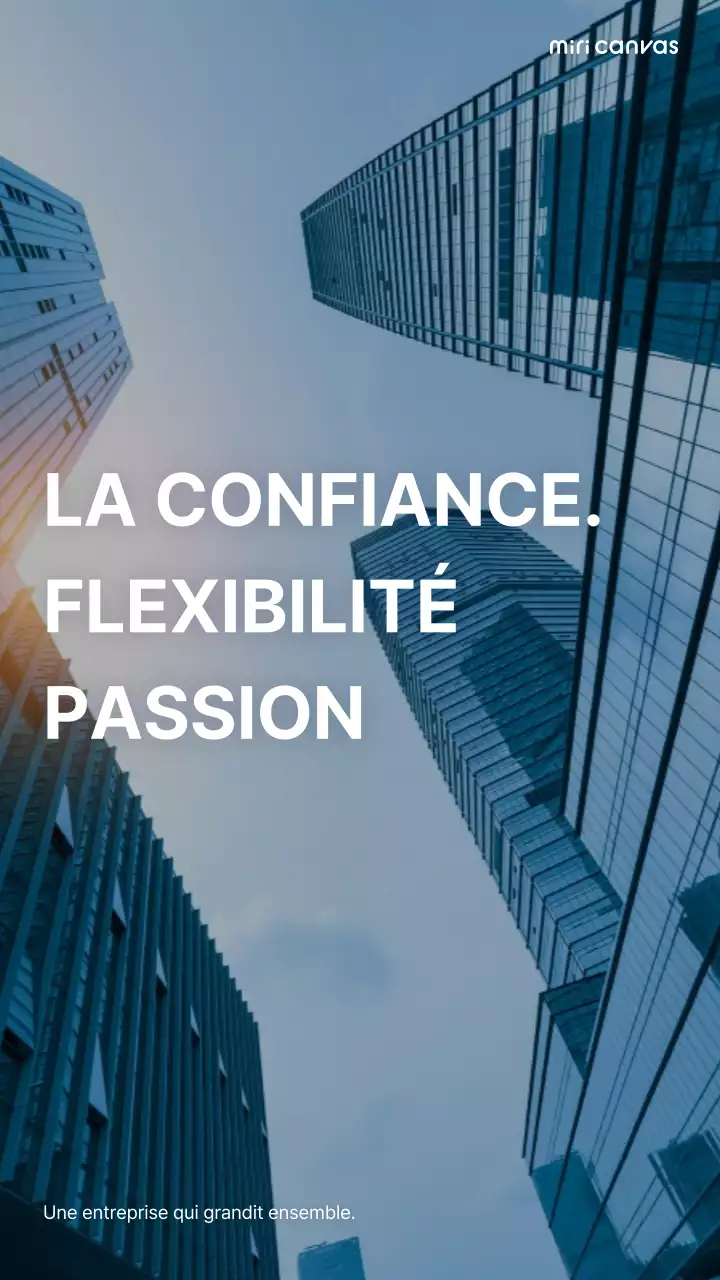 Slogan d'entreprise sur fond noir