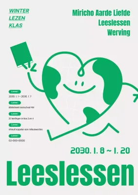 Groene en Kitscherige Wintervakantie Leeslessen voor Kinderen Oproep voor Deelnemers