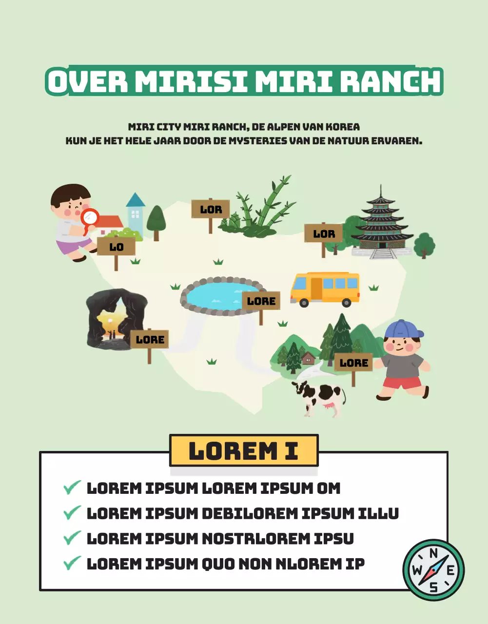 Introductie van de geïllustreerde ranch ervaring