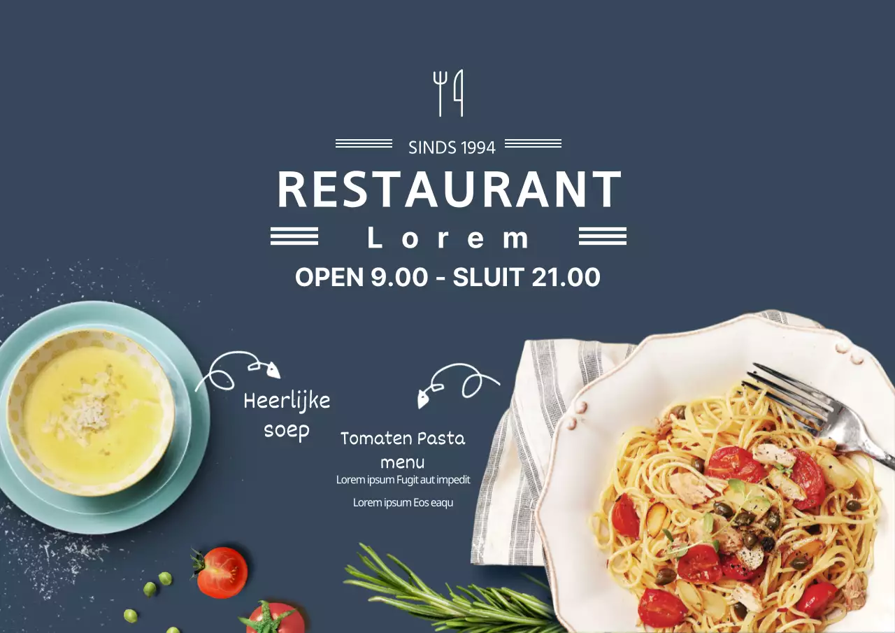 Italiaanse chef-kok Pasta