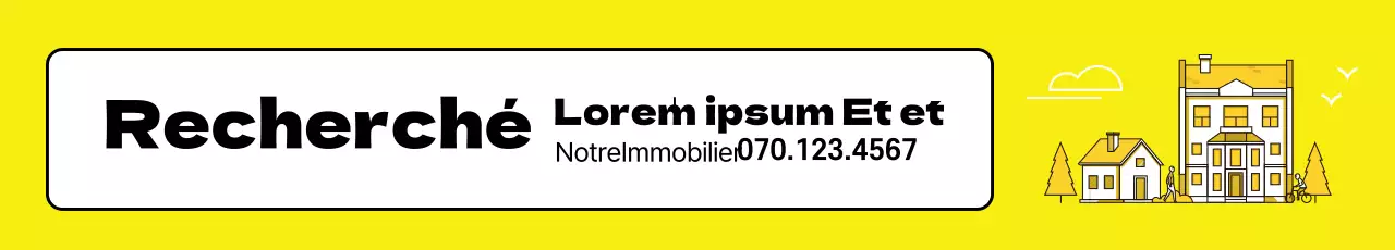 Propriété jaune à vendre