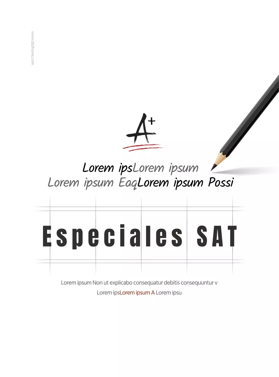 Marrón y blanco, estilo limpio para comunicar y promover la información de la SAT