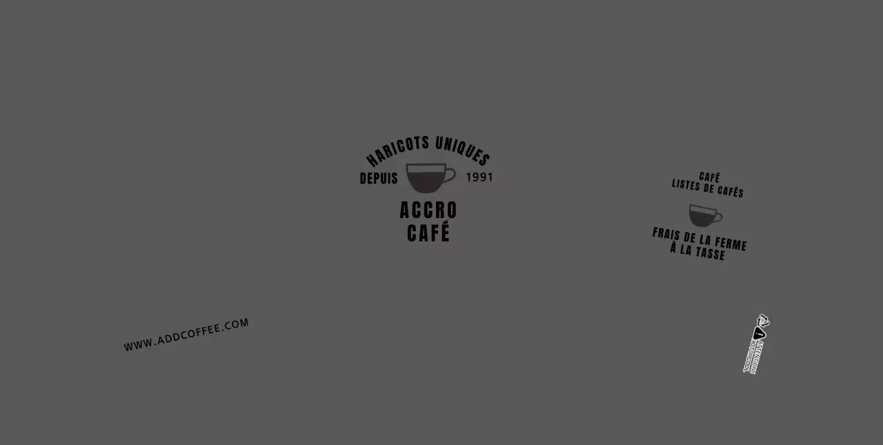 Illustration de lignes grises et épurées, café