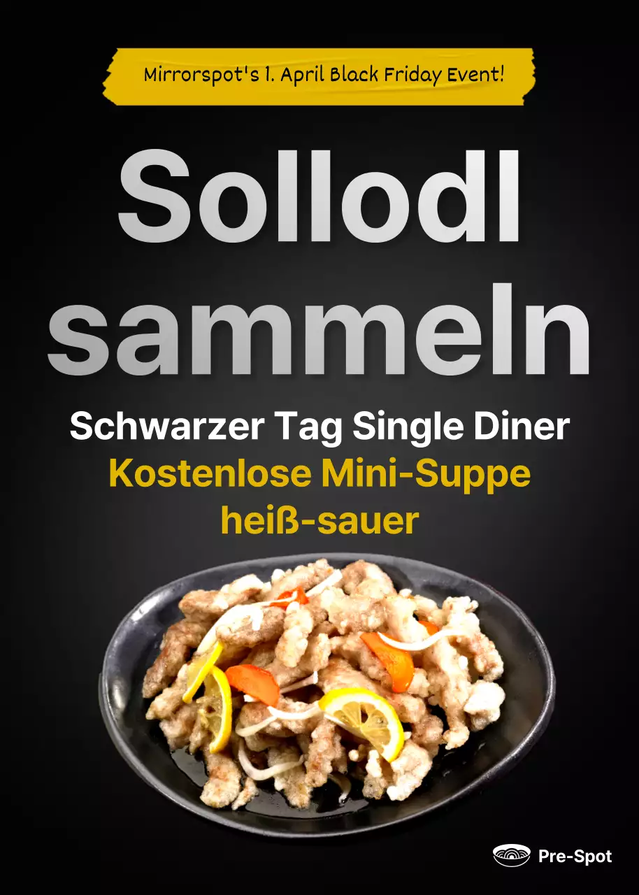 Black Day Chinese am 1. April bei Black Concept