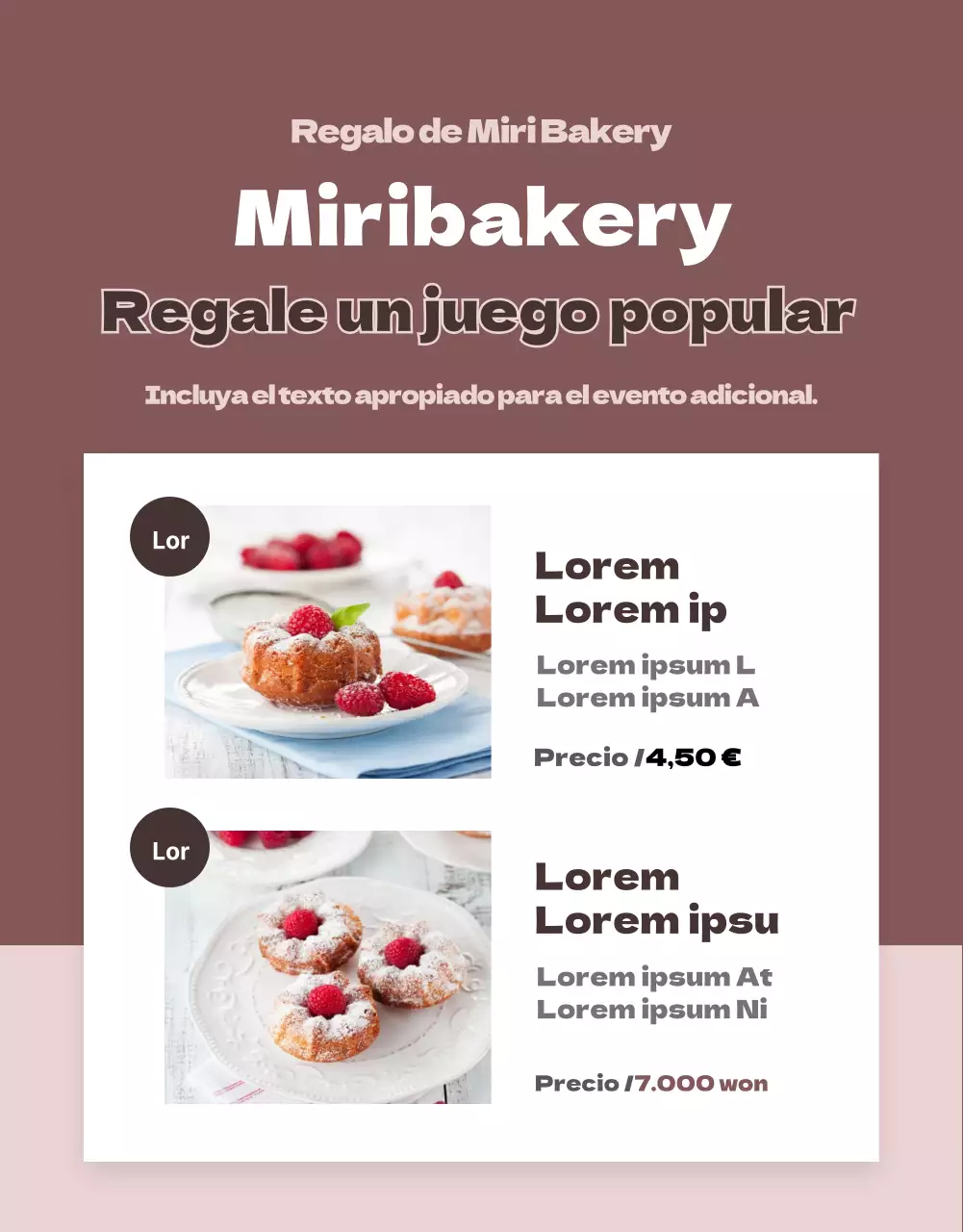 Revisión del concepto rosa y limpioEventos