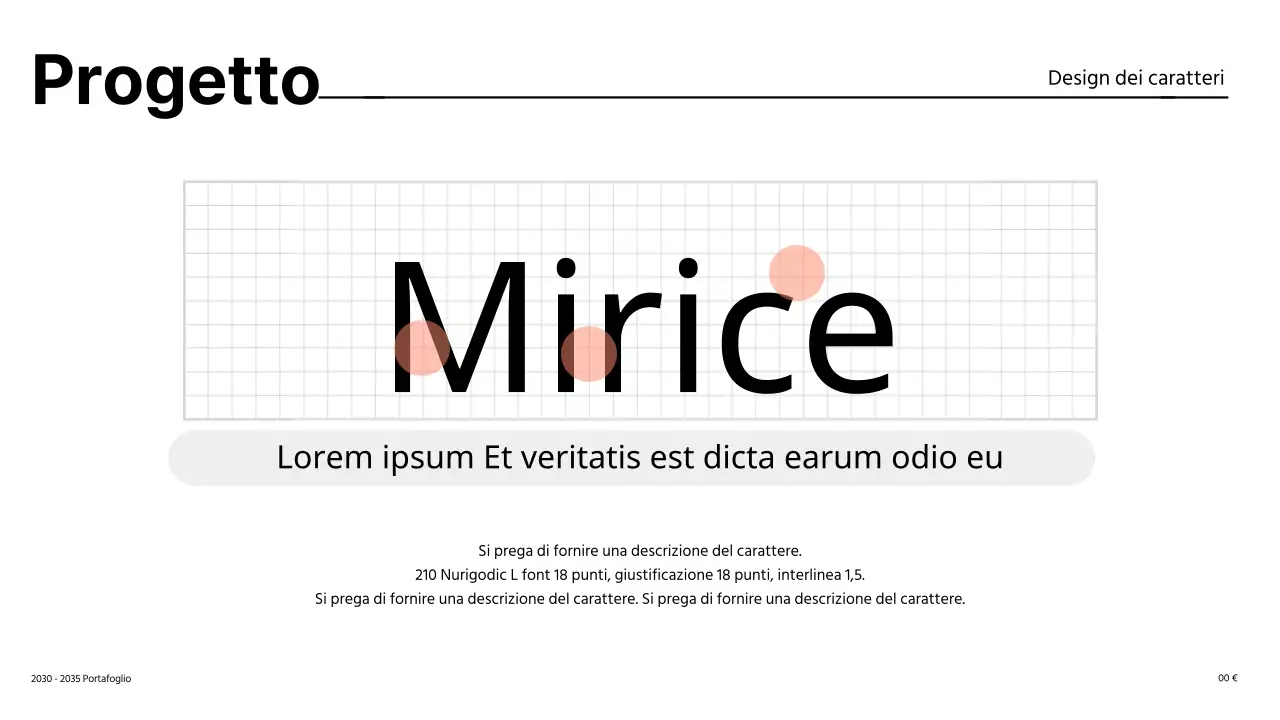 Portafoglio di design semplice