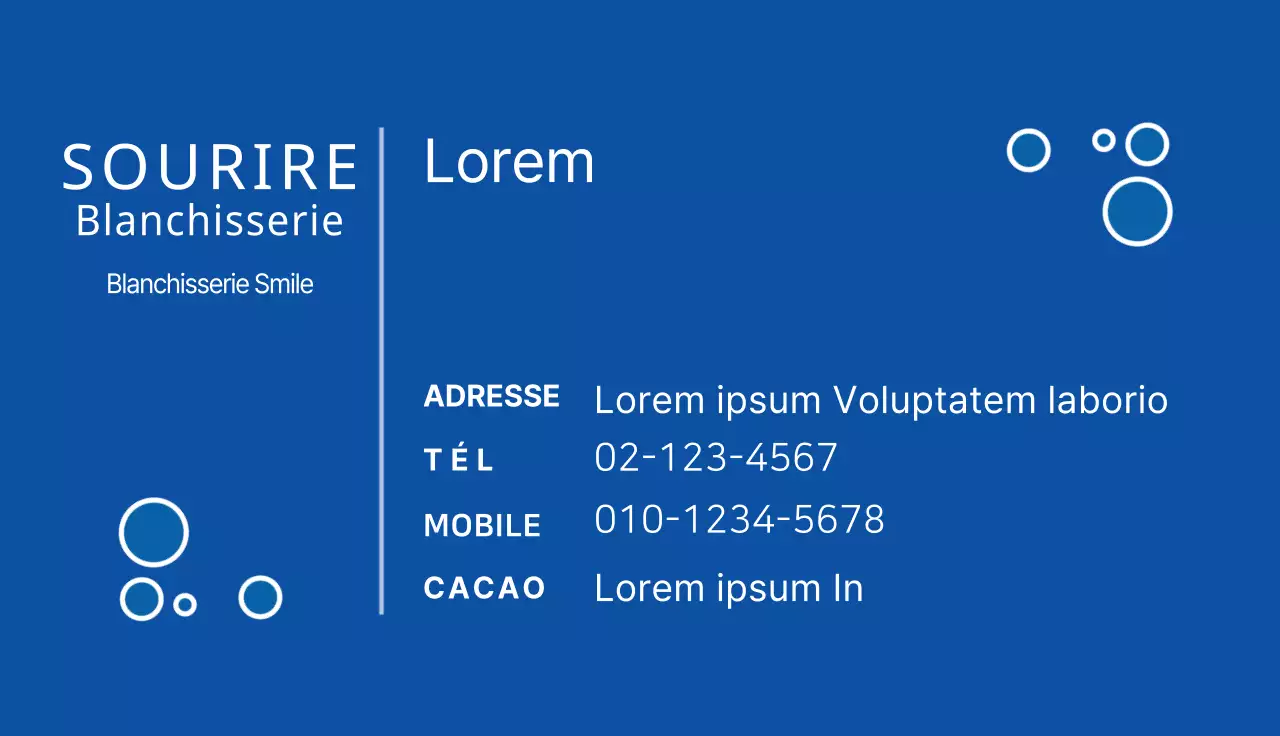 Cartes de visite pour les nettoyeurs à sec
