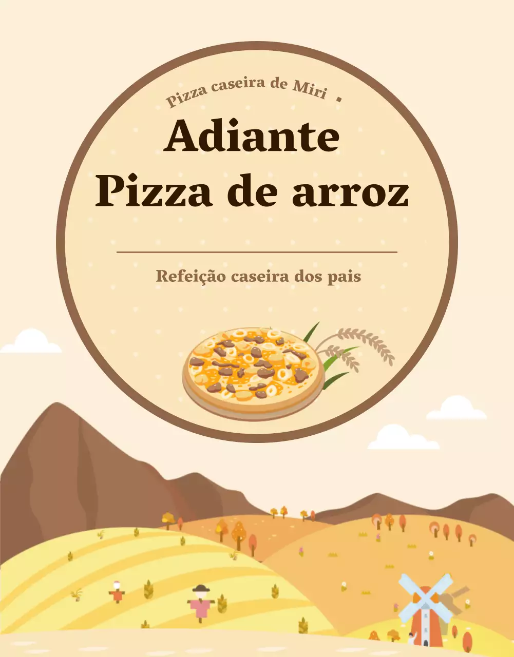 Um guia para financiar a pizza de arroz coreana com ilustrações em marfim