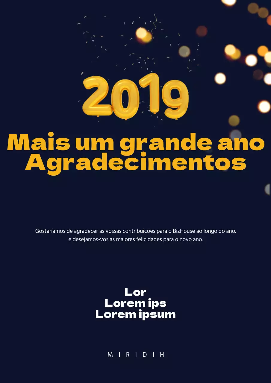 Saudações de fim de ano