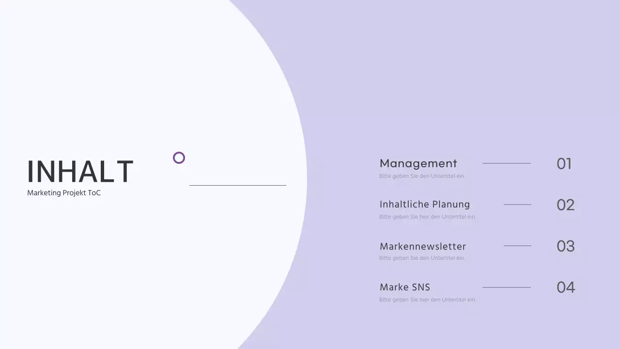 Ein sauberes Marketing-Design-Portfolio