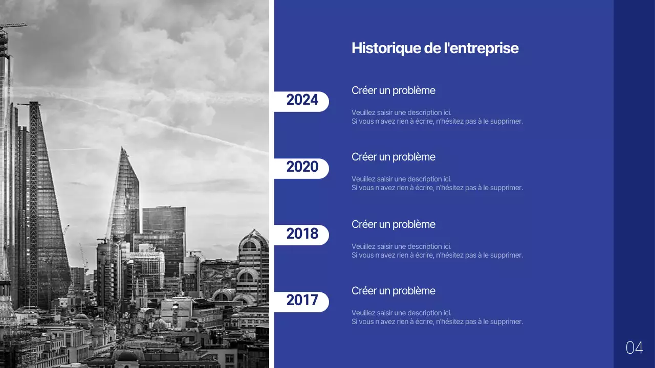 Profil d'entreprise simple