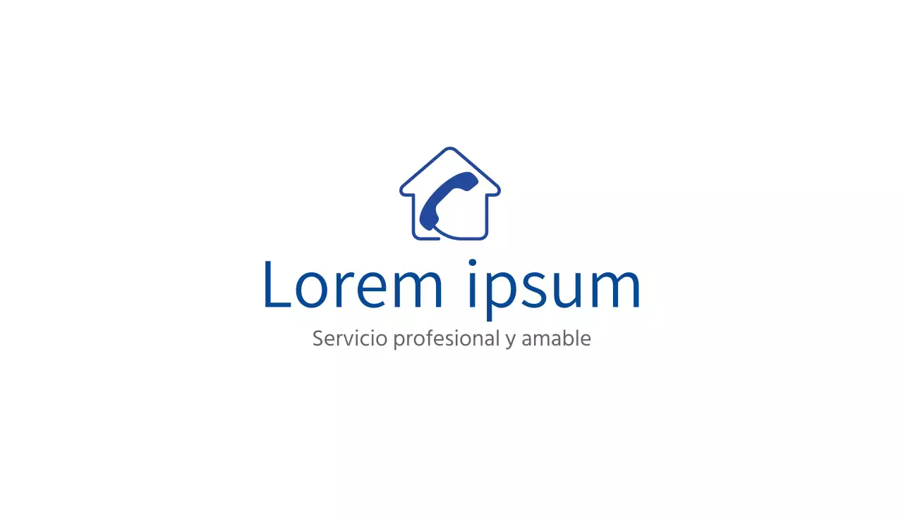 Logotipo azul centro de consultas limpio negocio