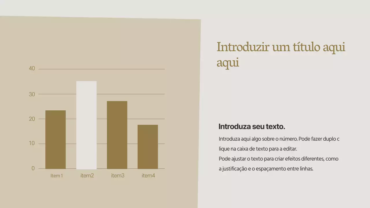 Um desenho simples de gráfico de barras com um tema outonal