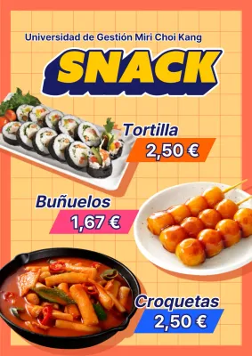 Webposter fraccional naranja