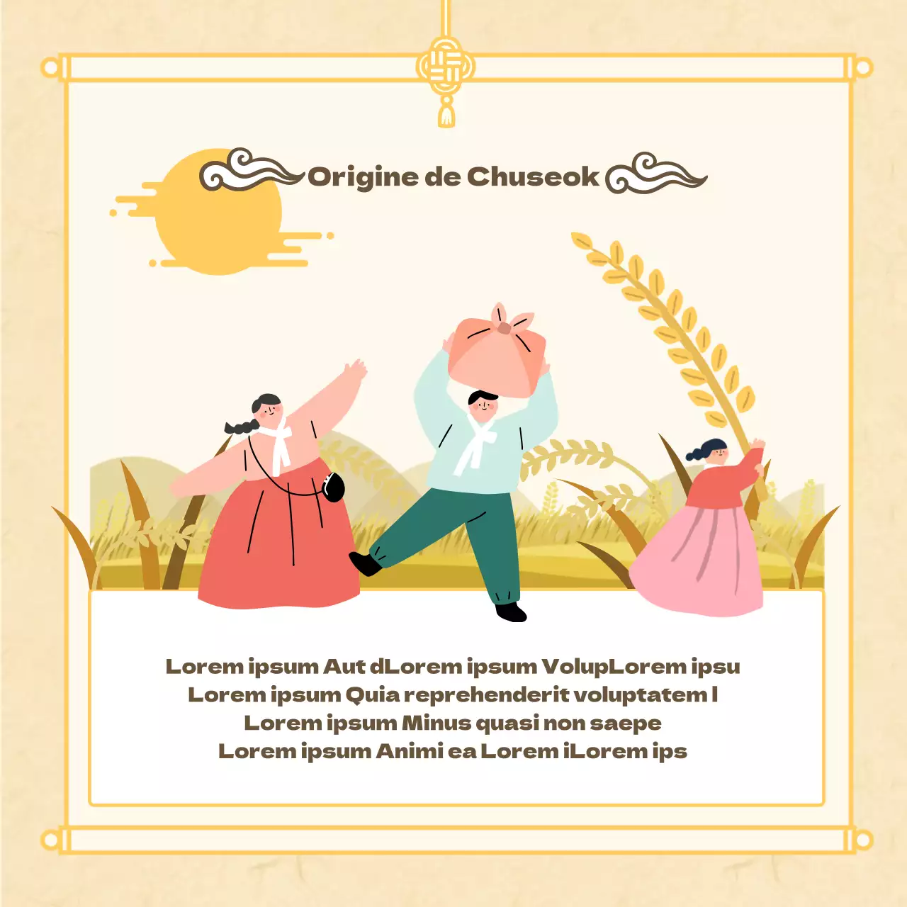 illustration obon jaune mignonObonOrigines et coutumesfestivalscadeauxcartes promotionnellesnouvelles