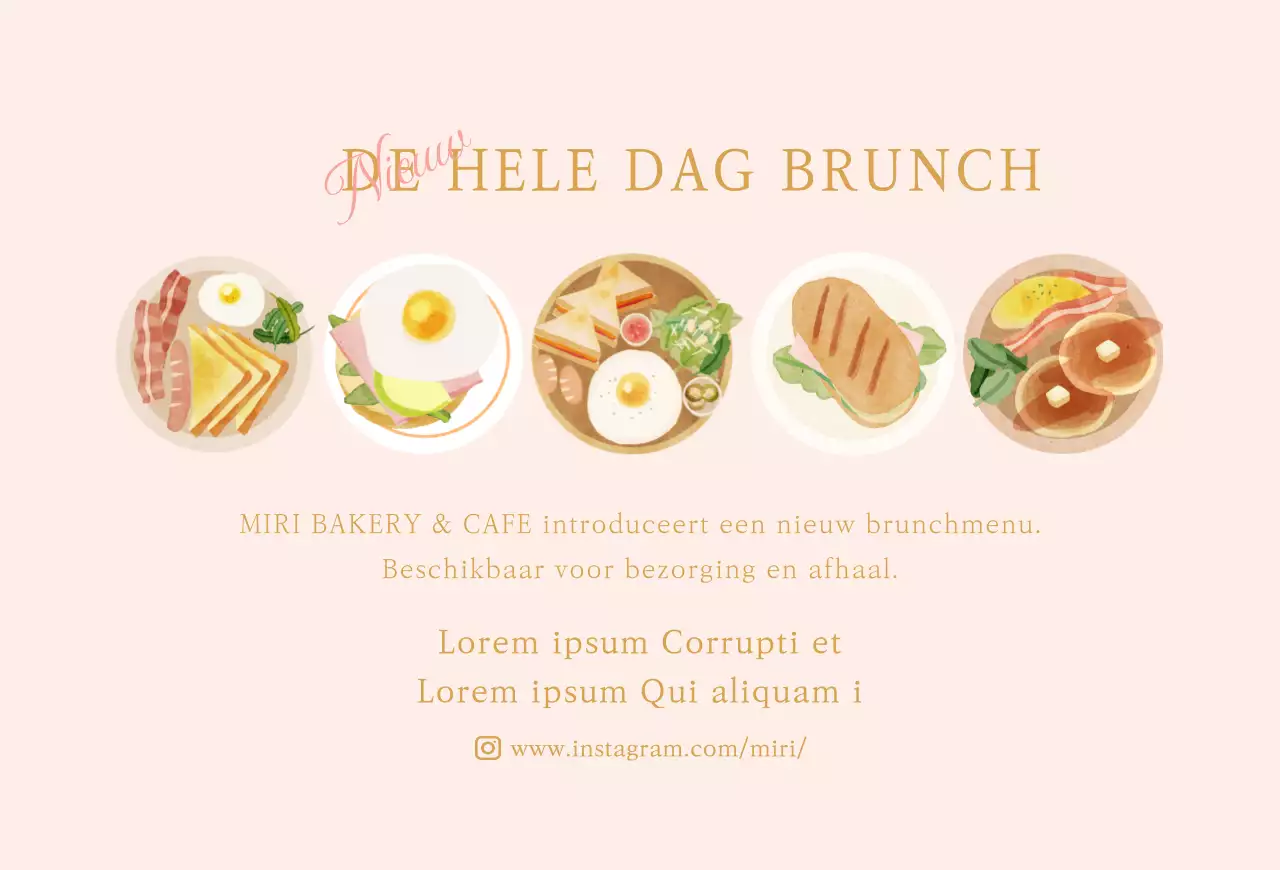 IllustratieBrunchCafé Met Dessert