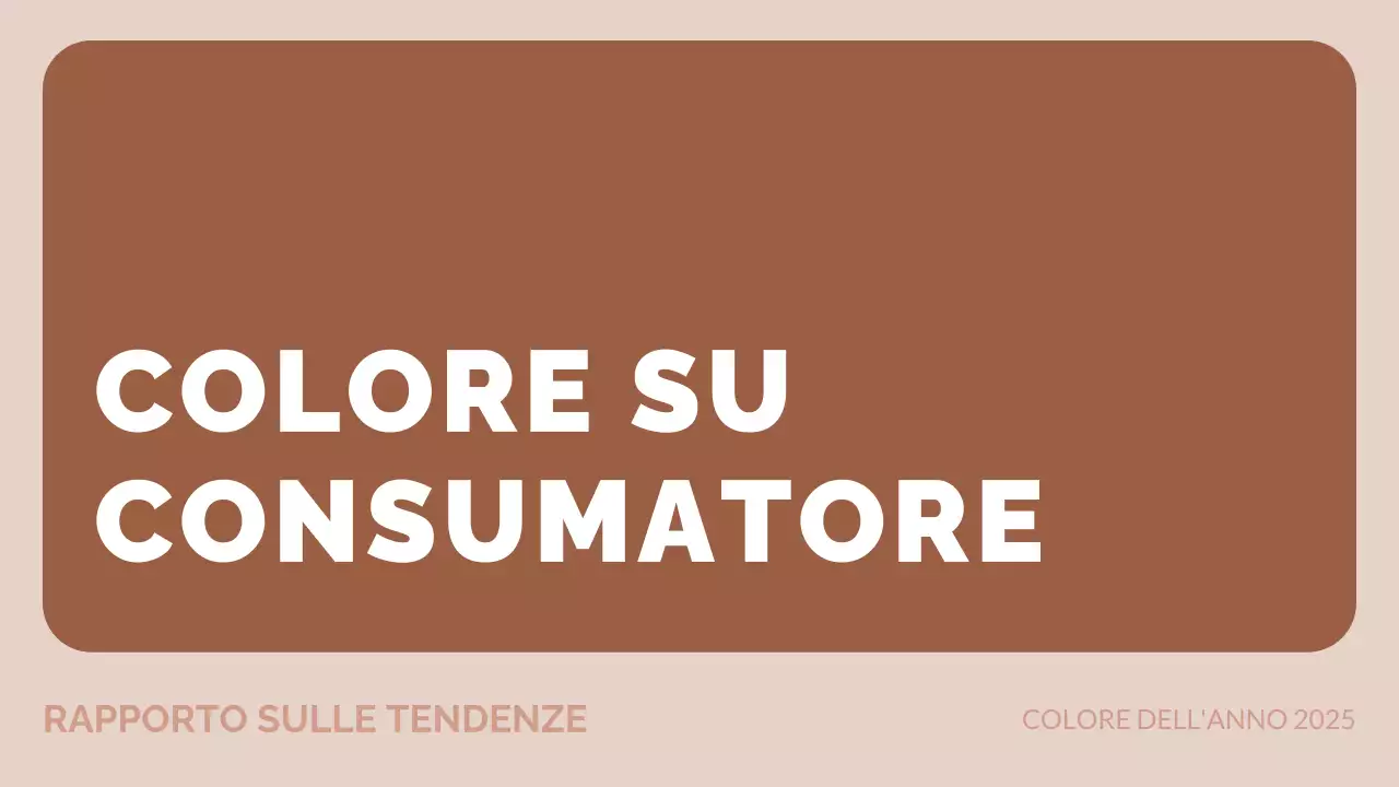 documento di relazione sulle tendenze moderne del marrone