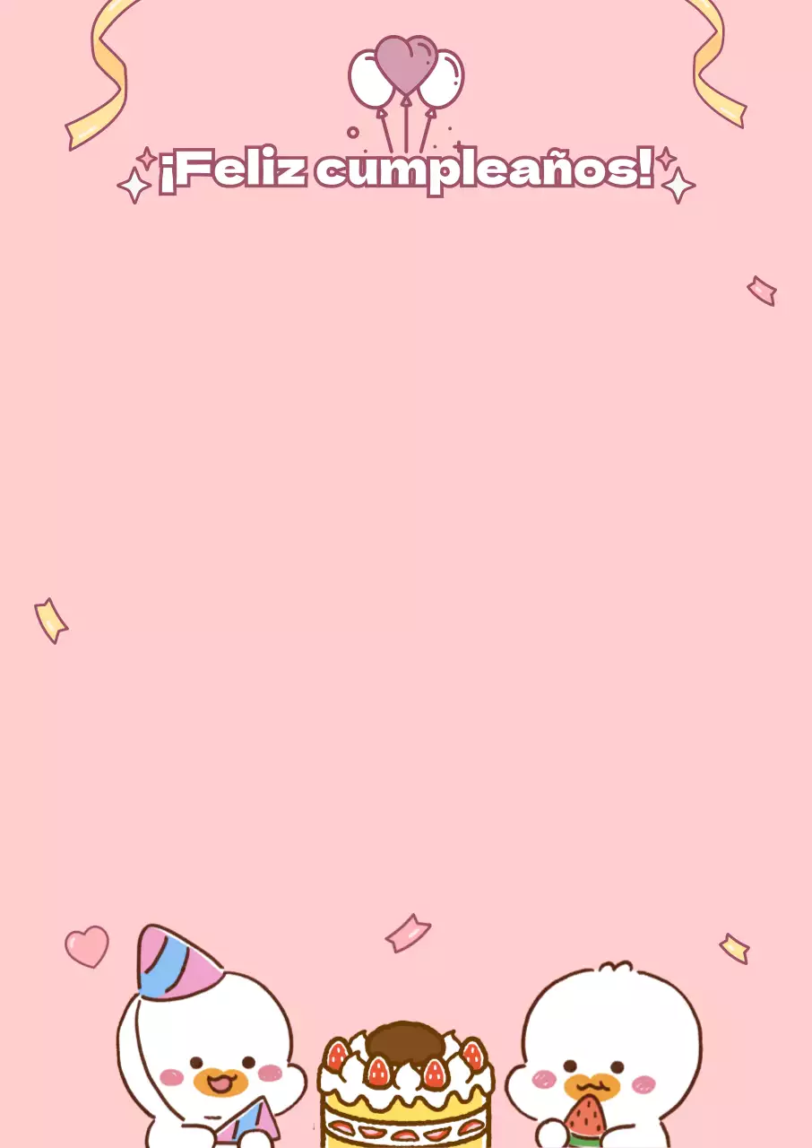 Concepto de fiesta de cumpleaños ilustrada en rosa y amarillo