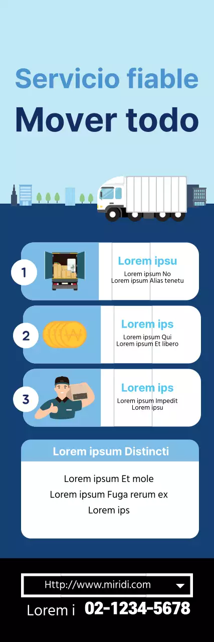 Blue Illustration promueve los servicios de mudanzas limpias