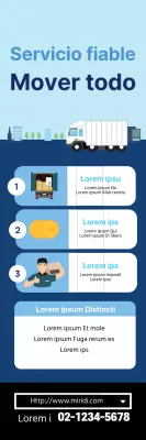 Blue Illustration promueve los servicios de mudanzas limpias