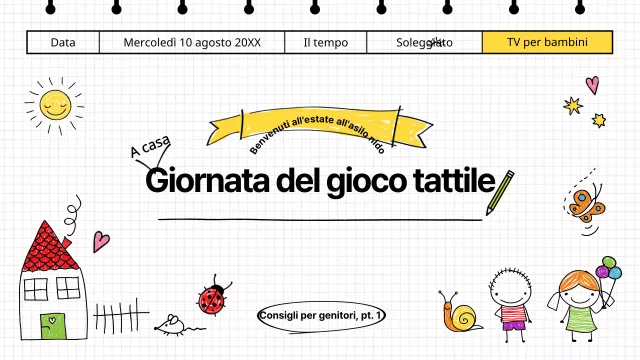 Educazione ludica tattile per bambini con un simpatico concetto di diario YouTubeThumbnail