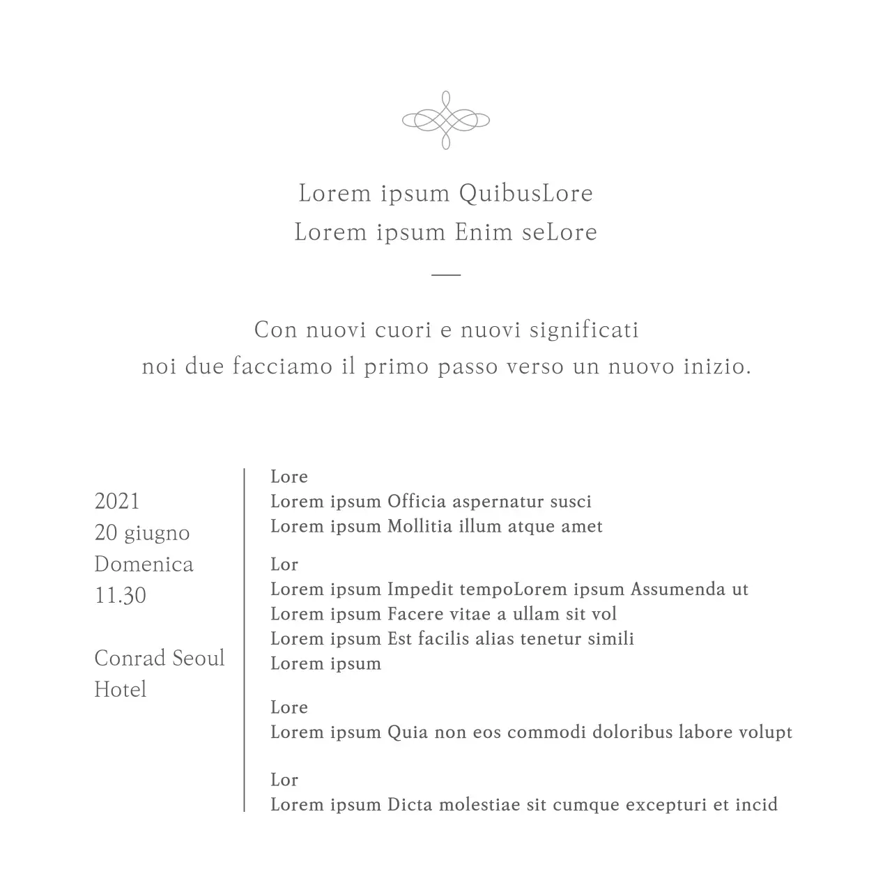 Cartolina quadrata di invito al matrimonio con foto per un look pulito