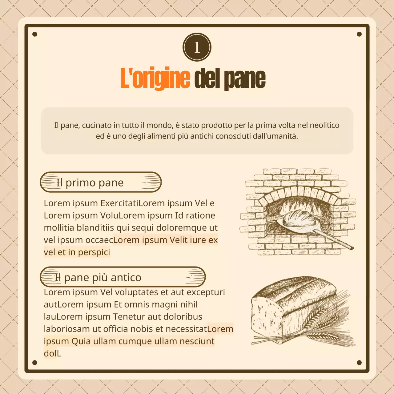 Conoscere i pani vintage marroni e beige