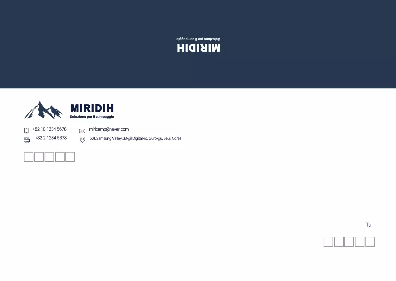 Logo blu per un business pulito