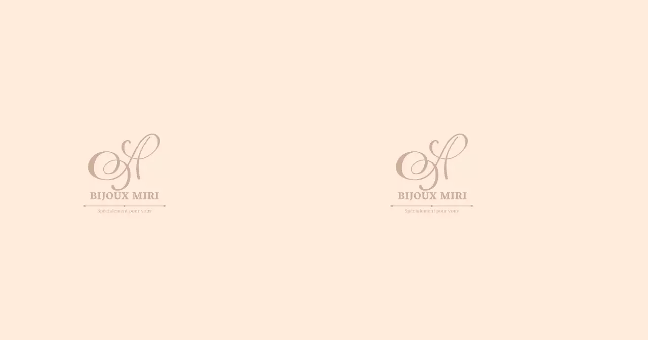 Beige Simple Logo Jewellery Shop