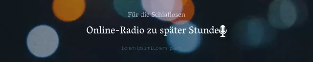 Dunkle, marineblaue Emotionen online im Nachtfunk