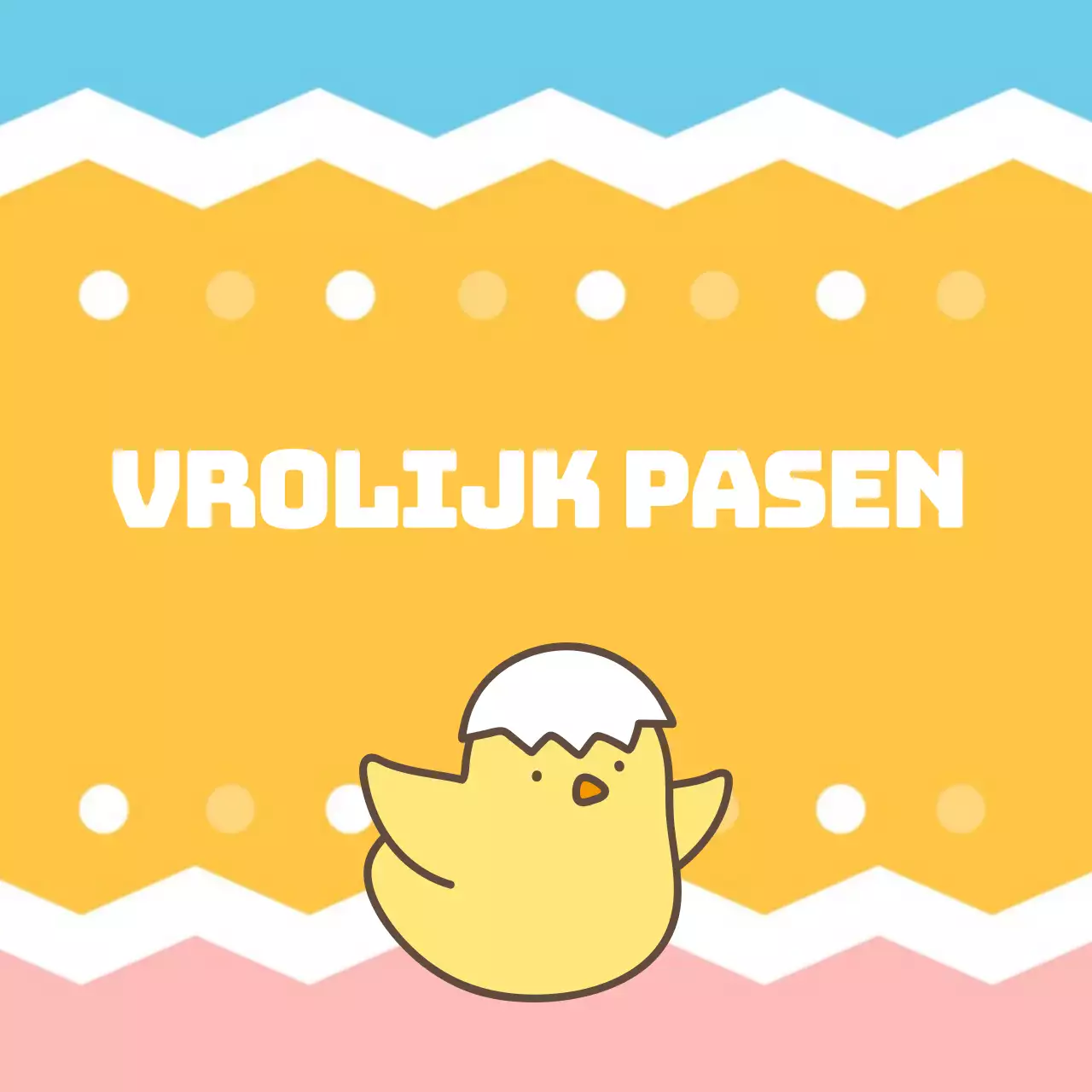 Patroon Schattige Paaskerk Stickers