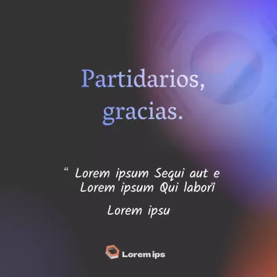Mensaje de agradecimiento en las redes sociales por el gradiente negro de las elecciones locales