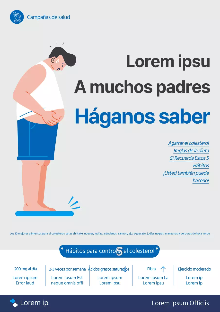 Promover la campaña hospital gris-azul
