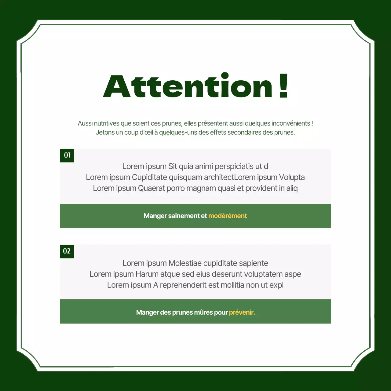 Les bienfaits des prunes dans un écrin de verdure cardnews design