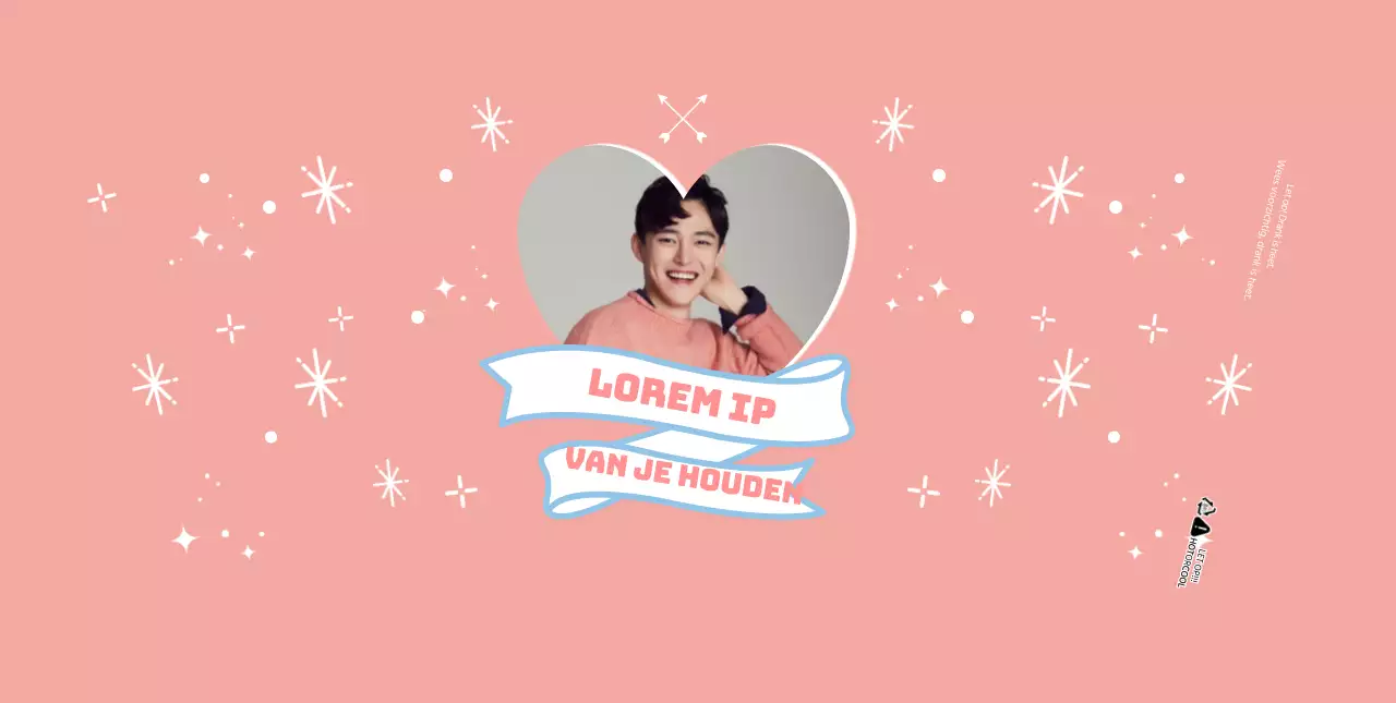 Roze schattige celebrity merchandise papieren bekers