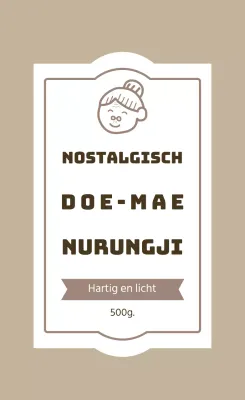 Beige Vintage Nurungi Label