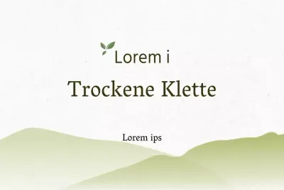 Trockene Klette