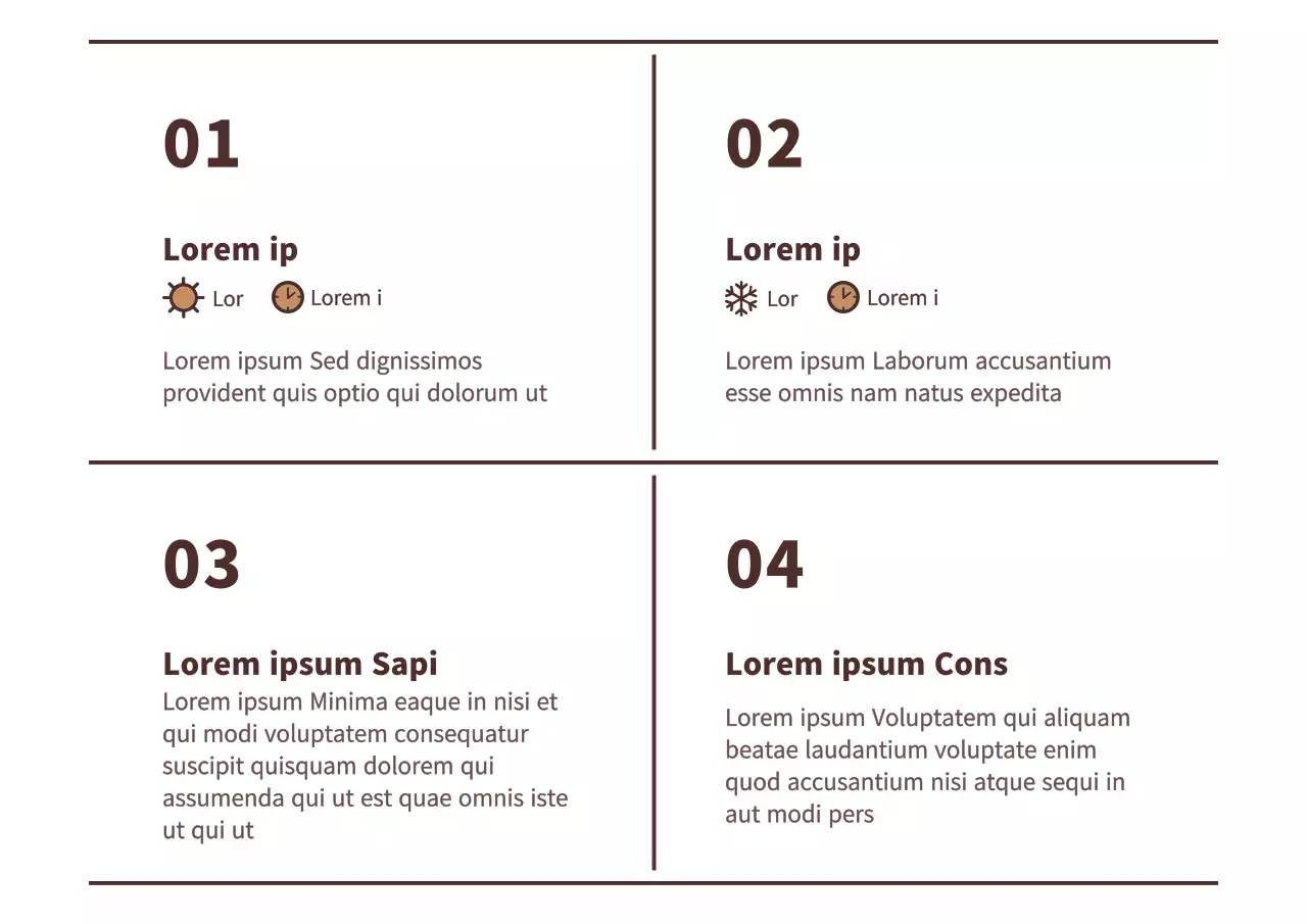 Marrón, estilo de texto sencillo Pan Información