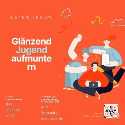 Orange und sprudelnd, persönliche Talkshow-Inhalte