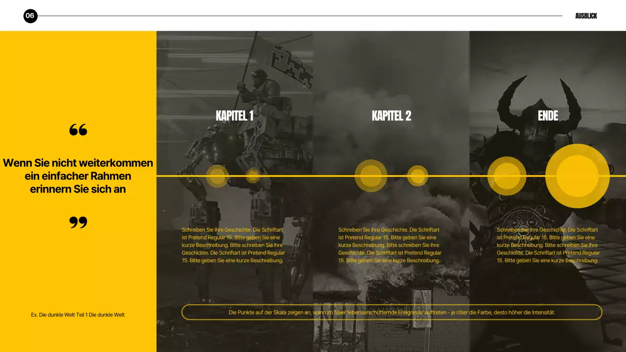 Gelb Schwarz Dynamisches Spielgespräch