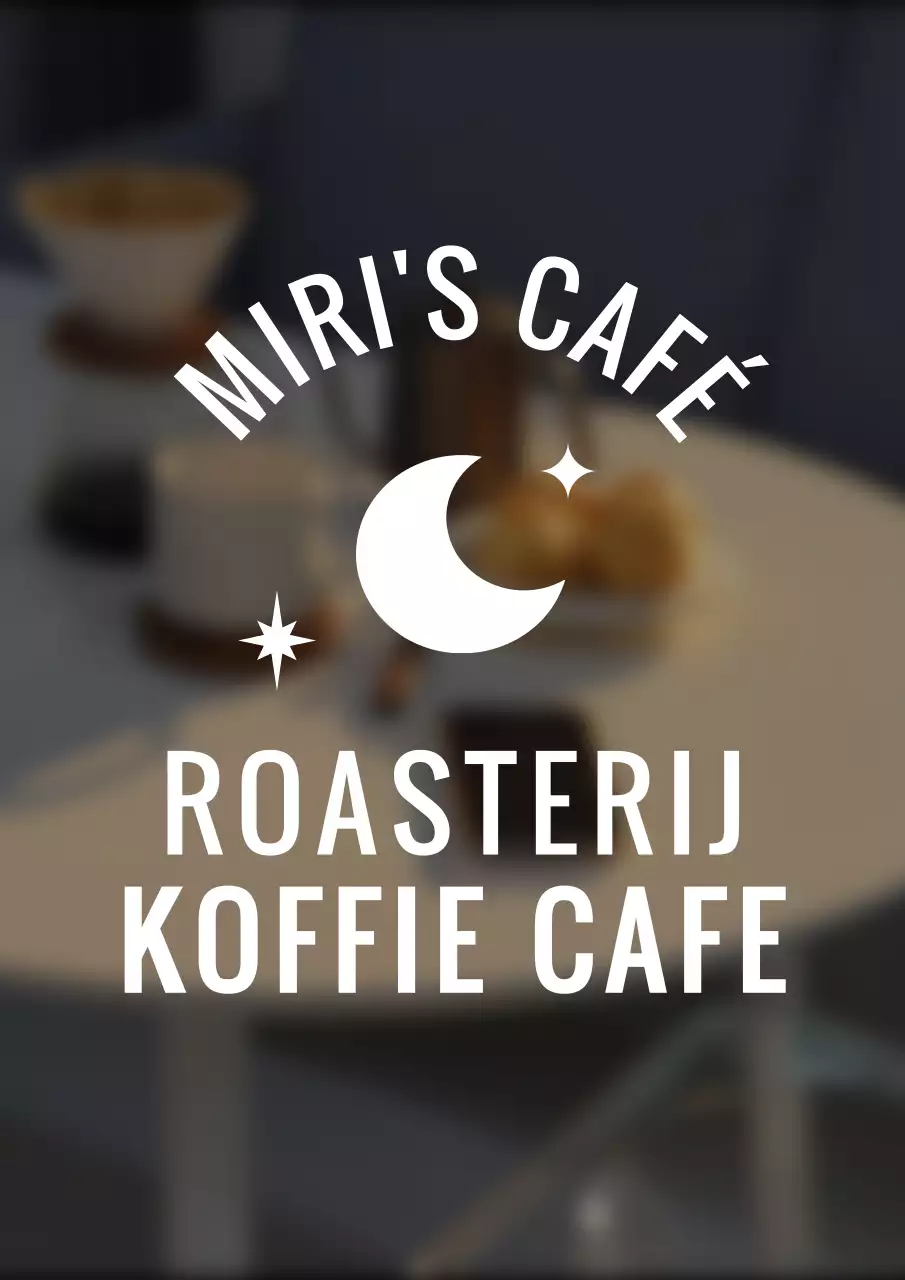 Een emotioneel iconisch logo in caféstijl