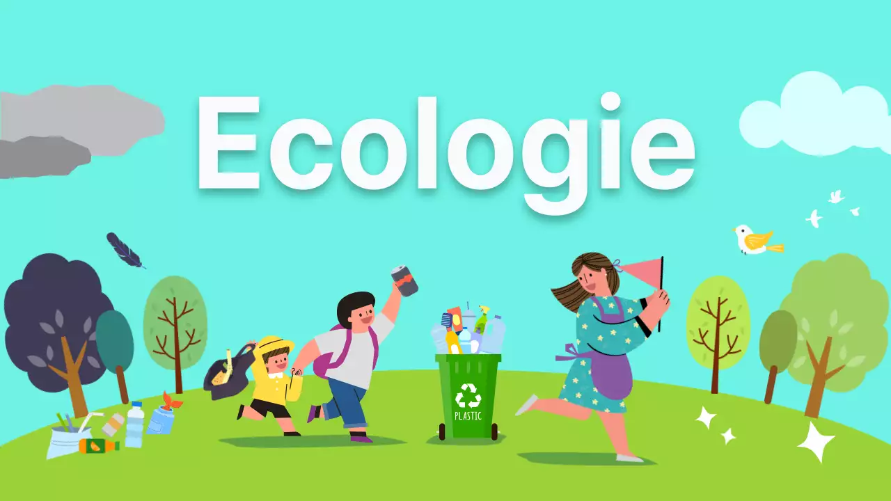 Heldere, geïllustreerde ecosystemen