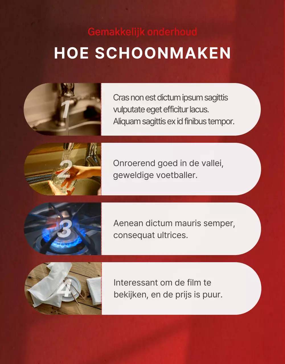 Eenvoudig thema waterkoker in rood en grijs