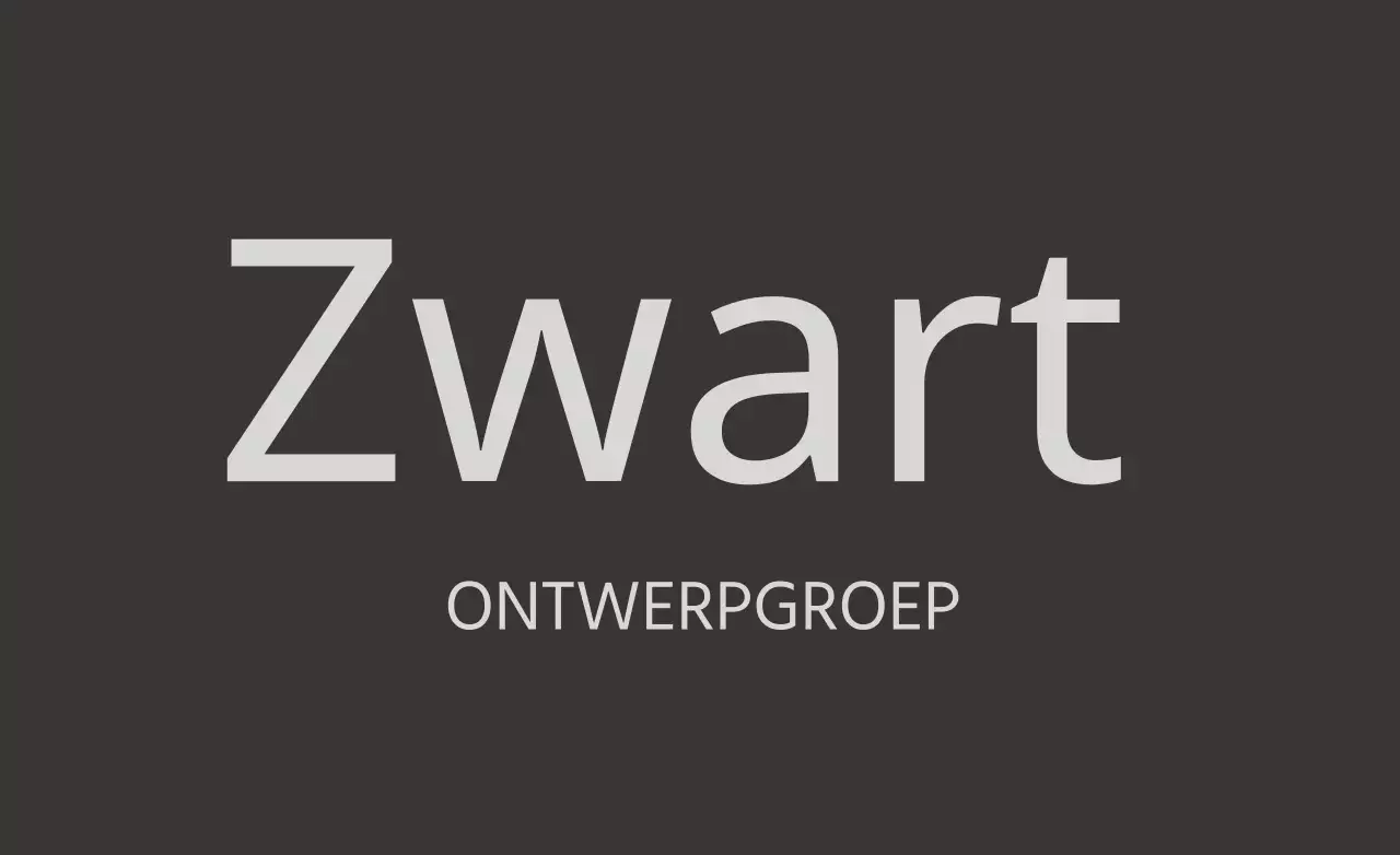 Zwart
