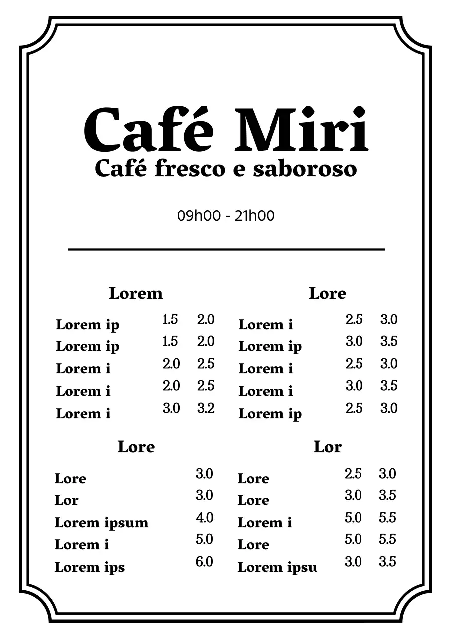 43157_Café Menu Board