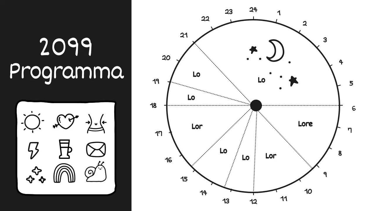 Un post diario in bianco e nero, con un simpatico scarabocchio